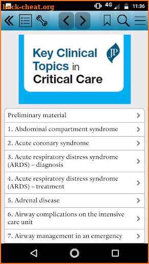 Key Clinical Topics in Critical Care screenshot