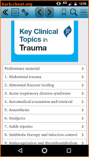 Key Clinical Topics in Trauma screenshot