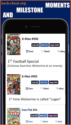 Key Collector Comics Database & Price Guide App screenshot