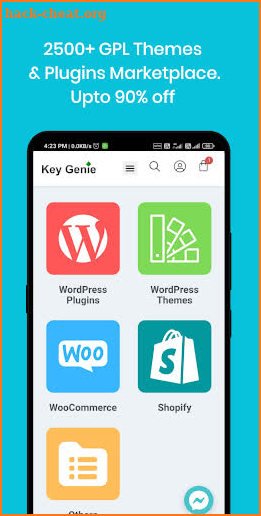 Key Genie - WordPress Plugins, Themes, Giveaways screenshot