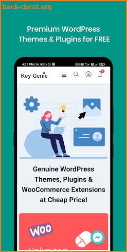 Key Genie - WordPress Plugins, Themes, Giveaways screenshot