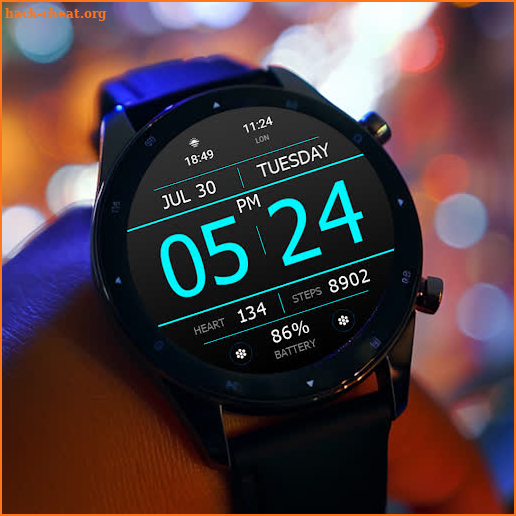 Key WF34 Digital Watch Face screenshot