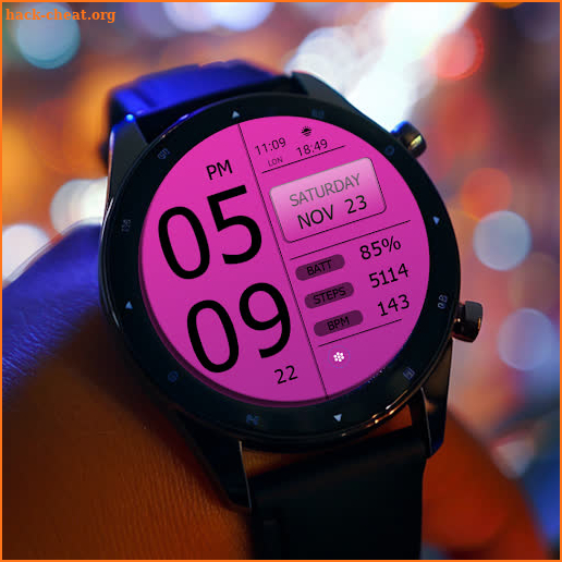 Key WF49 Digital Watch Face screenshot