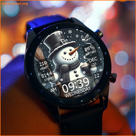 Key WF55 Snowman Watch Face screenshot