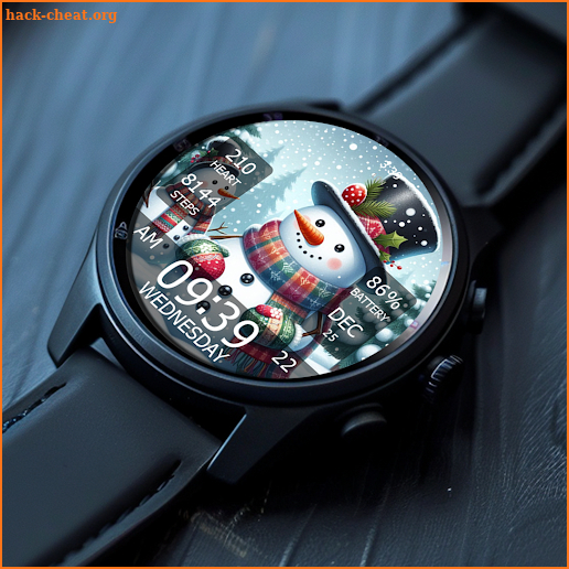 Key WF55 Snowman Watch Face screenshot