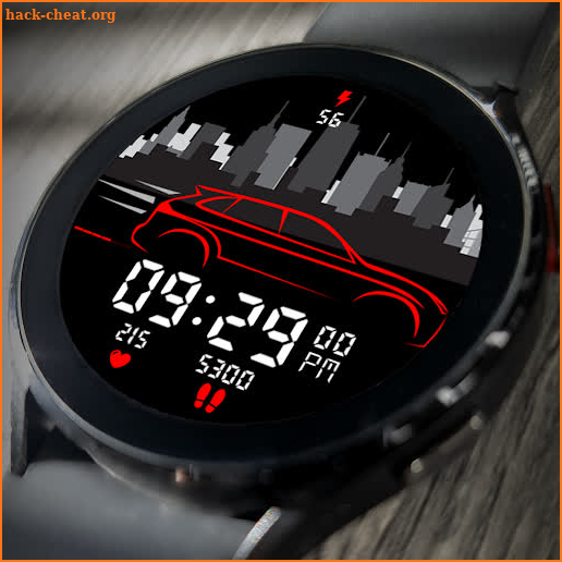 Key052 City Car Watch Face screenshot