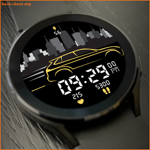 Key052 City Car Watch Face screenshot