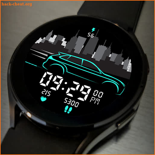 Key052 City Car Watch Face screenshot