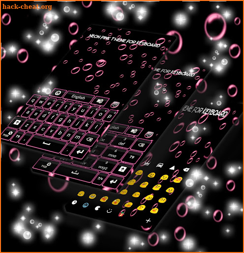Keyboard Color Neon Pink screenshot