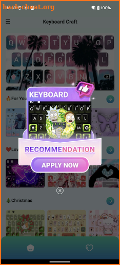 Keyboard Craft:Sweet Themes screenshot