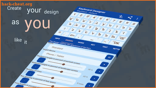 Keyboard Designer: Create and design keyboards screenshot