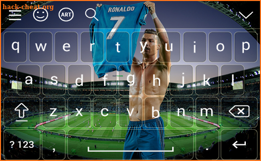 keyboard for CR7 Cristiano Ronaldo 2018 screenshot