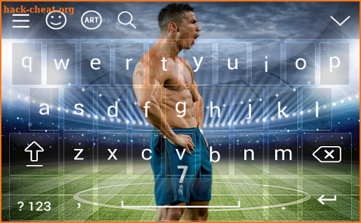 keyboard for CR7 Cristiano Ronaldo 2018 screenshot
