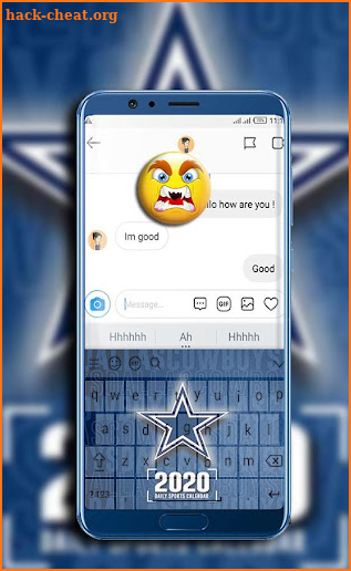 keyboard for Dallas Cowboys fans screenshot