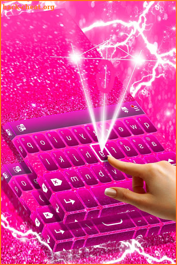 Keyboard Glitter Pink screenshot