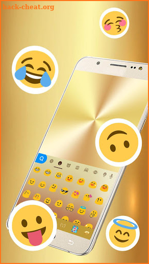 keyboard - Gold Galaxy S7 Edge screenshot