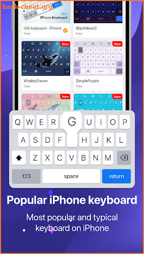 Keyboard iOS 16 - Emojis screenshot