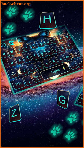 Keyboard mystical wolf screenshot