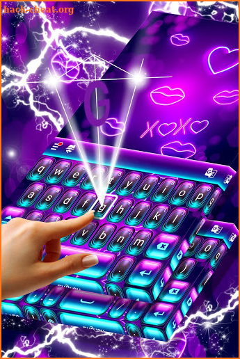 Keyboard Neon Colors screenshot