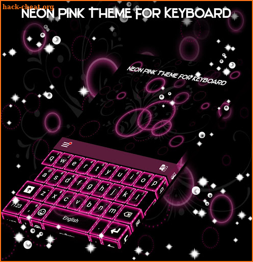 Keyboard Neon Pink screenshot