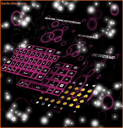 Keyboard Neon Pink screenshot