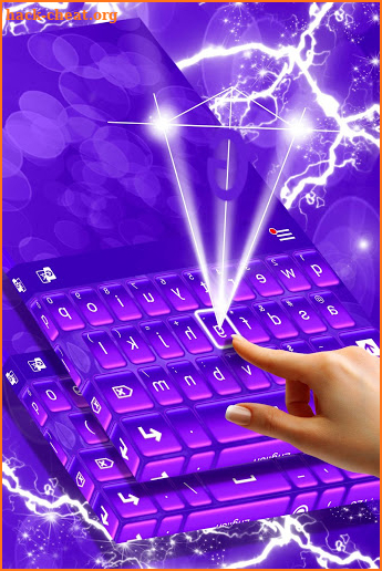 Keyboard Purple Glow screenshot