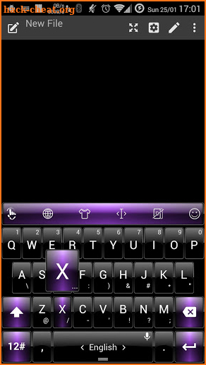 Keyboard Theme Dusk BK Purple screenshot