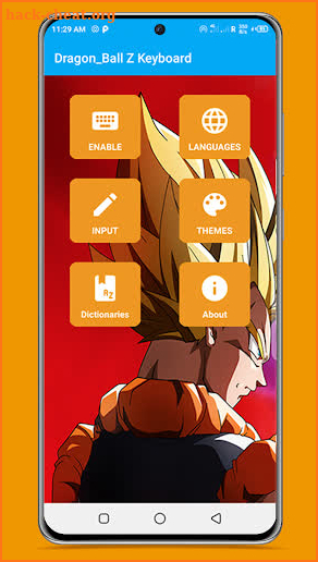 Keyboard Theme For Dragon Ball Z screenshot