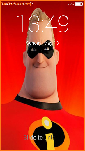 keyboard theme for the Incredibles 2 lockscreen HD screenshot