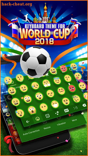 Keyboard Theme for World Cup with Emoji & GIF⚽️ screenshot