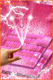 Keyboard Themes Pink Glitter screenshot