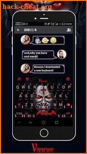 Keyboard - Vampire Scary Free Emoji Theme screenshot
