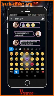 Keyboard - Vampire Scary Free Emoji Theme screenshot