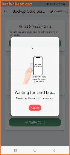 Keycard Backup screenshot