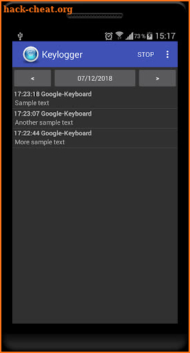 Keylogger screenshot