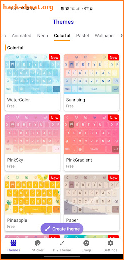 Keys Cafe - RGB LED Keyboard screenshot