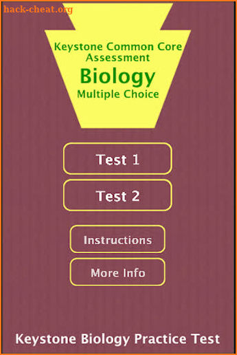 Keystone Bio Practice Test II screenshot