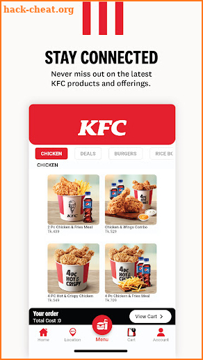 KFC Bangladesh screenshot