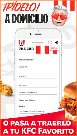 KFC Guatemala screenshot