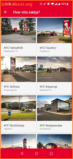 KFC Iceland screenshot