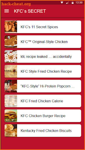 KFC`s Secret screenshot