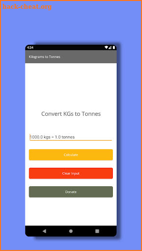 KGs to Tonnes screenshot