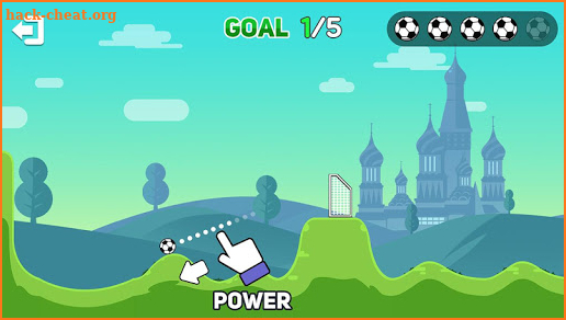 Kick Ball Goal-Fling Soccer screenshot