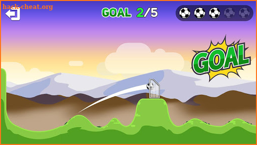 Kick Ball Goal-Fling Soccer screenshot