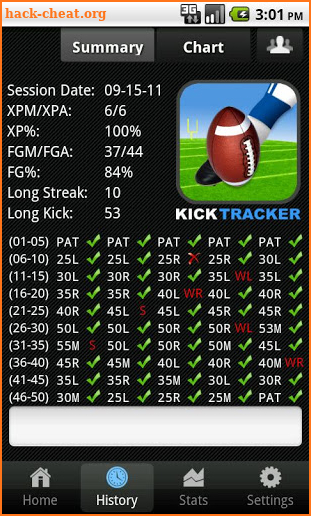 Kick Tracker screenshot