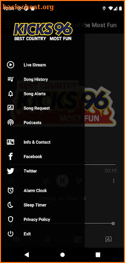 Kicks 96 FM screenshot