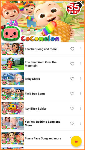 Kid songs - Offline Nursery Rhymes videos for kids screenshot