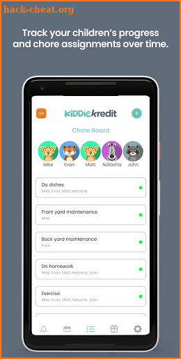 Kiddie Kredit - A Family Chore Tracking App screenshot