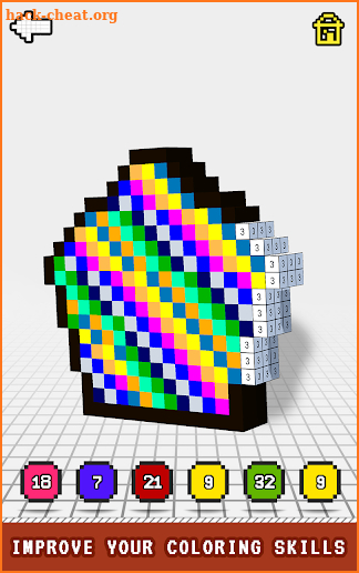 Kids 3D Learn Color by Number : Voxel, Pixel Art screenshot