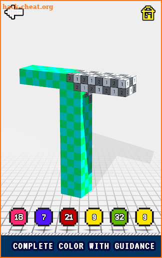Kids 3D Learn Color by Number : Voxel, Pixel Art screenshot
